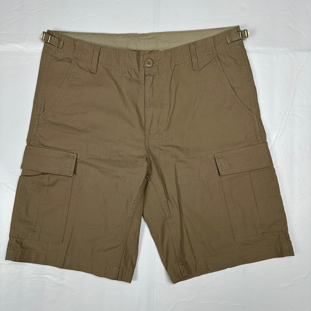 Carhartt WIP Aviation Cargo Shorts Tan Ripstop Men's  size‎ 32